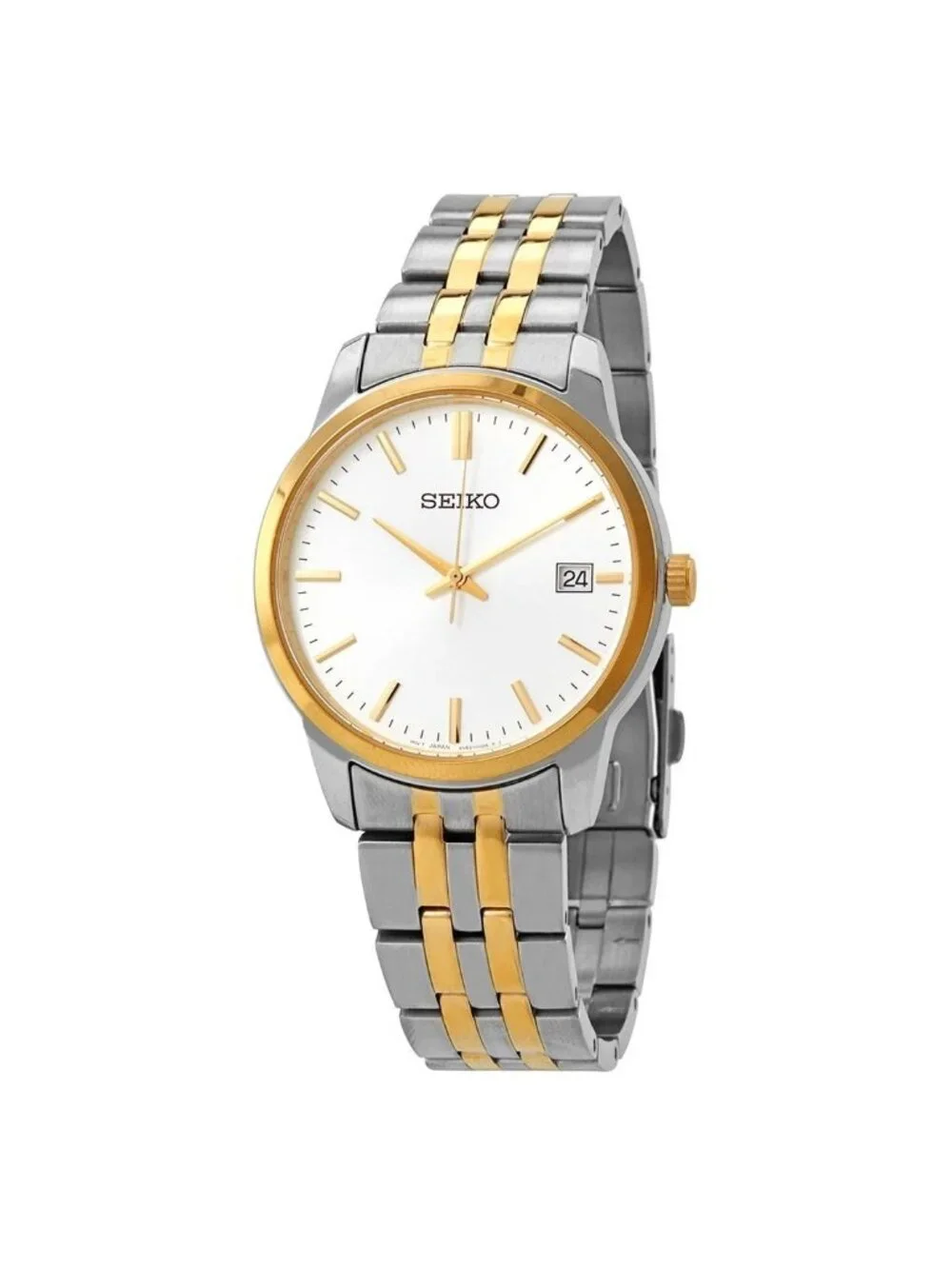 NWT Seiko Essentials Quartz White Dial Men's Watch
